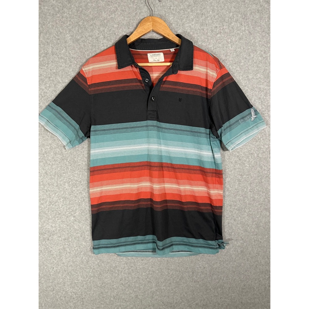 Linksoul Men M Polo Shirt EagleVail Golf Club Vail Colorado Luxury Cotton